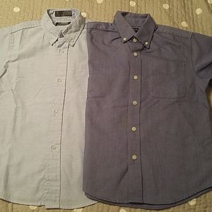 Bundle of 2 Boy's Dark & Light Button Down Shirt